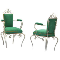 Pair of Armchairs by René Prou