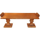 A Oak low table by Charles Moreux