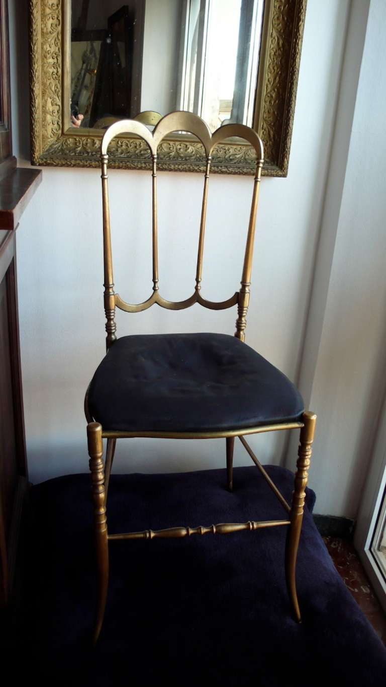 Original Set if four Chiavari Chairs In Good Condition In Auribeau sur Siagne, FR
