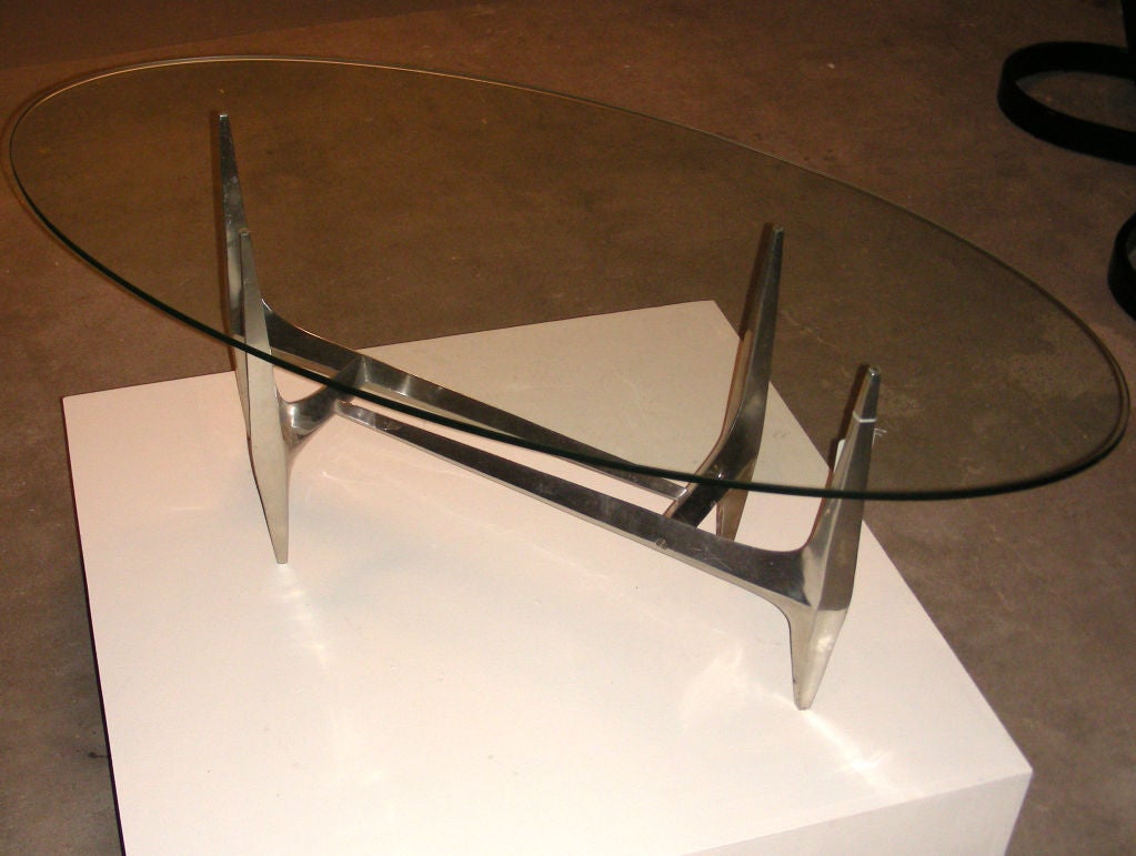 Aluminum coffee table