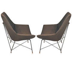 Pair of Armchairs by Augusto Bozzi