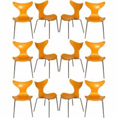 set of 12 chairs by Arne Jacobsen