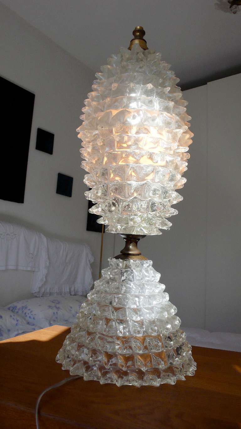 Big Rostrato table lamp by Ercole Barovier 1938
