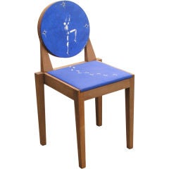 painted chair by Jérôme Mesnager