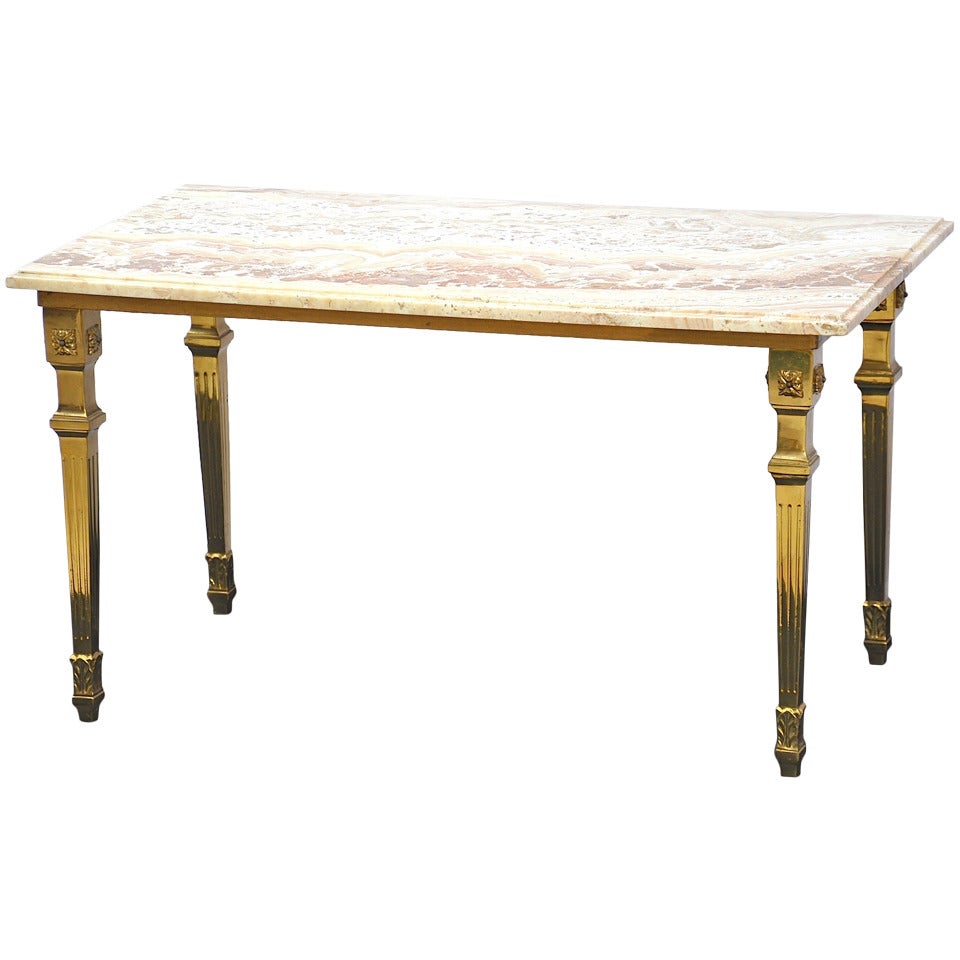 French brass cocktail table at 1stDibs