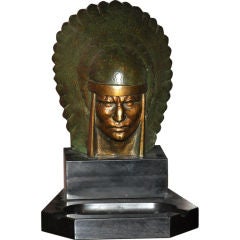 Indian head ashtray by G. Garreau