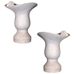 pair of Plaster Urns