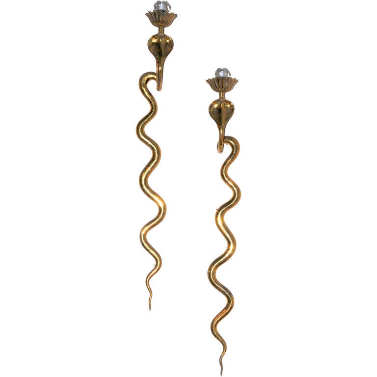 Pair of cobra Wall Sconce