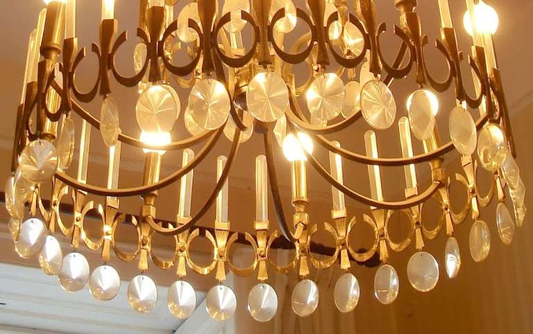 Italian Big Gaetano Sciolari Chandelier