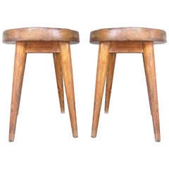 Pair Of Stool By Charlotte Perriand & Pierre Jeanneret