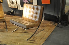 PAIR OF BARCELONA ARMCHAIRS BY KNOLL