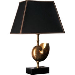 Gold Nautilus Maison Charles Table lamp