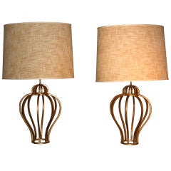 A PAIR OF LAMPS IN THE MANNER OF JEAN ROYERE