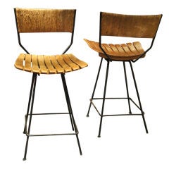 A Set Of Two Stools By Umanoff