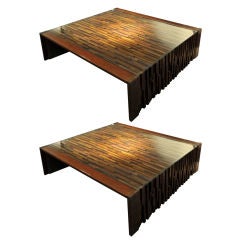 A Percival Lafer Pair of Low Tables