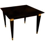 Vintage A Black Lacquered Low Table