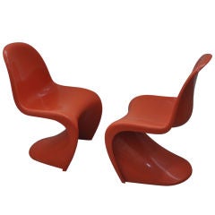 Set Of Six Chairs By Verner Panton