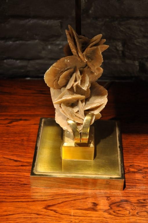 A "rose Des Sables" Table Lamp