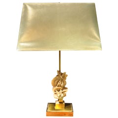 A "rose Des Sables" Table Lamp