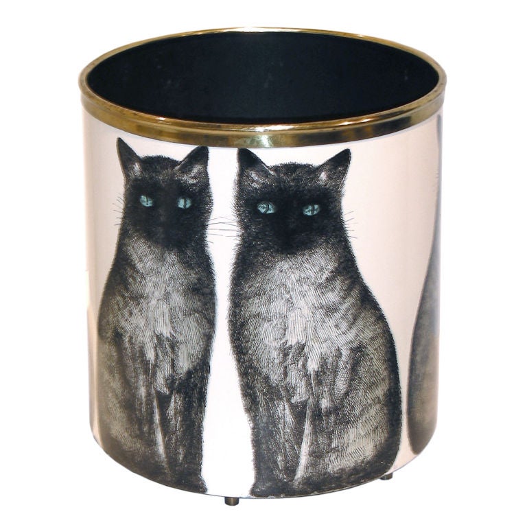 Piero Fornasetti Waste Can