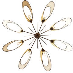 Celling light attributed to Boris Lacroix