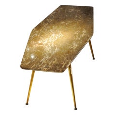 Marble top coffee table