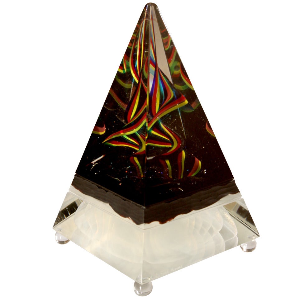 Statue in Murano Glass Signed "A. Dona Murano"