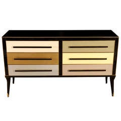 Commode All In Mirror With Six Drawers.