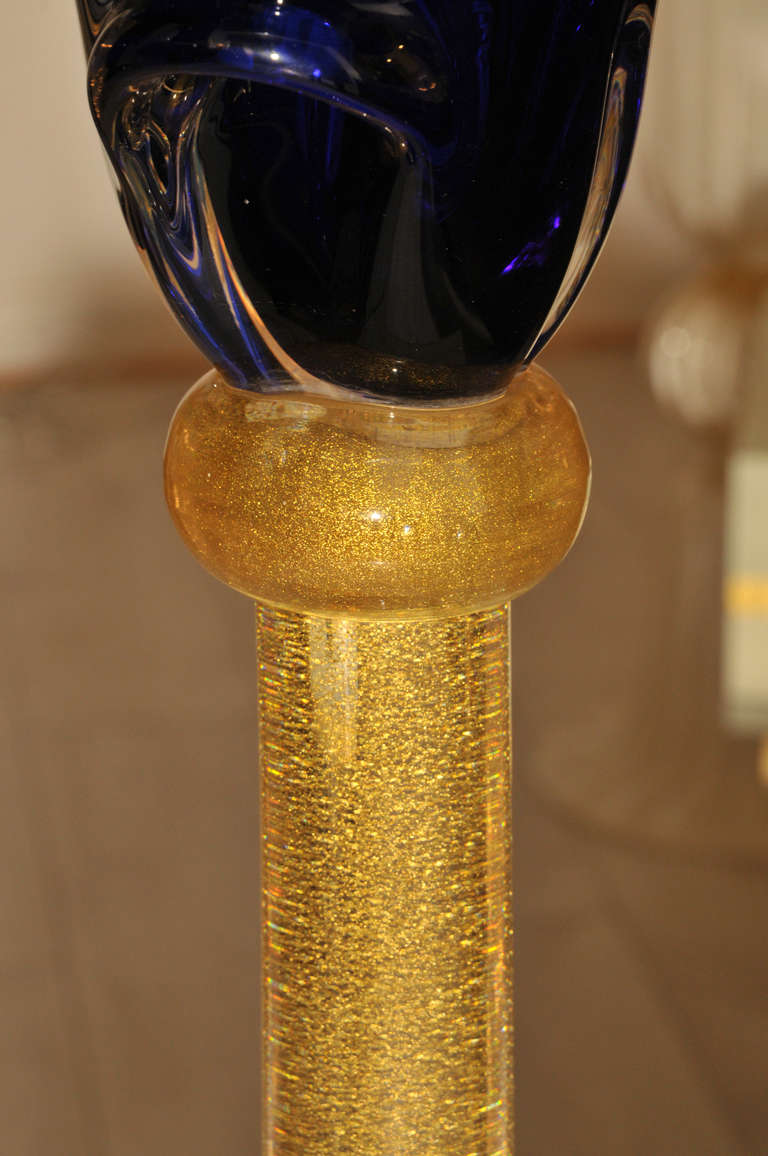 Pair of Candlesticks in Murano Glass 2