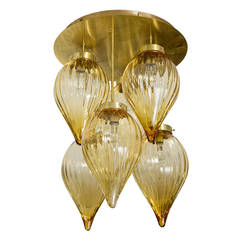 Six-Light Chandelier with Six Bowls in Murano Glass 7