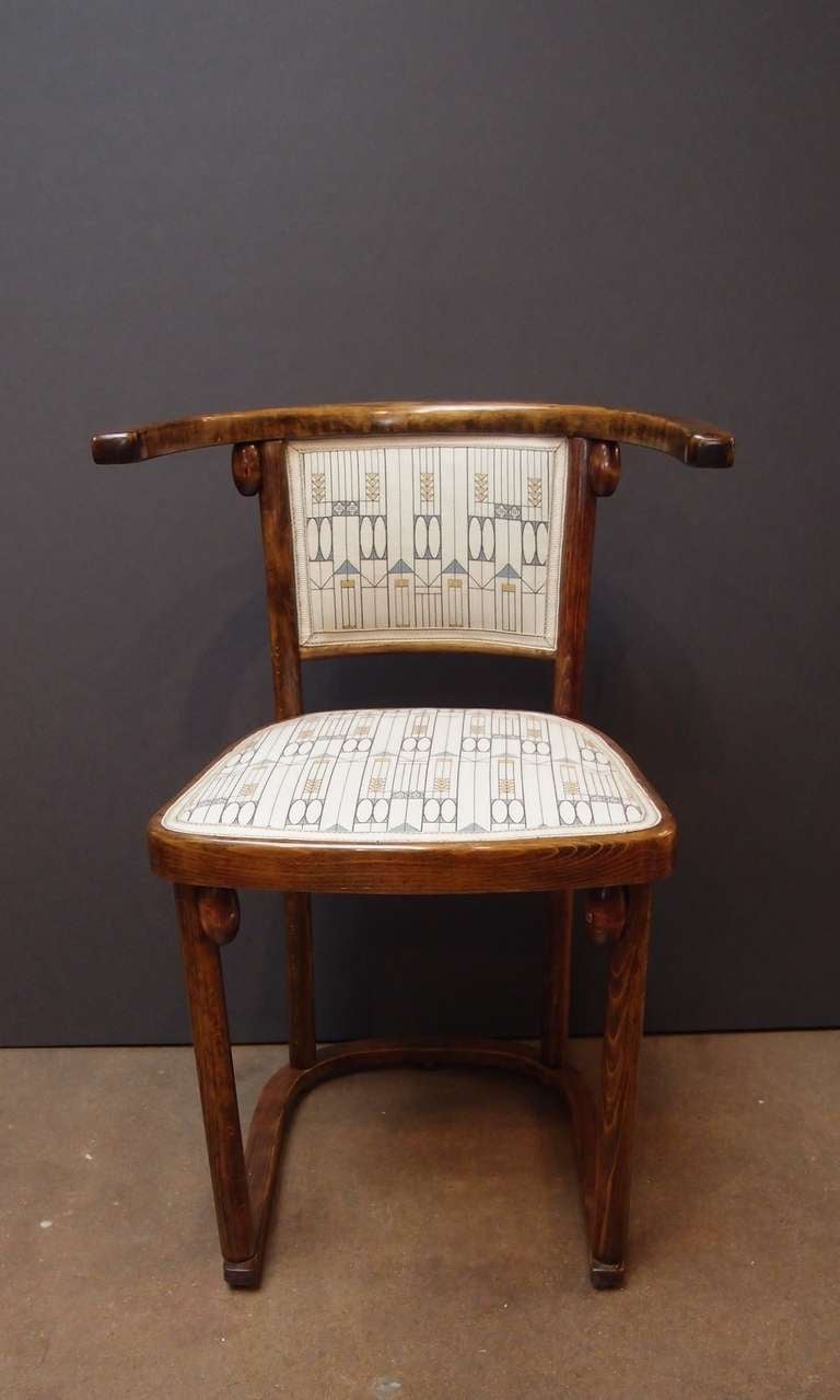 A Pair of Josef Hoffmann Fledermaus Side Chairs 2