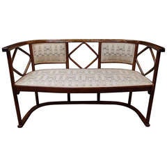 A Fledermaus Settee by Josef Hoffmann