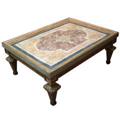 An Italian Baroque Ceiling Panel Coffee Table