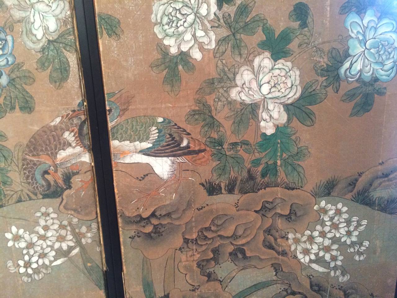 American Four Framed Vintage Gracie Chinoiserie Wallpaper Panels