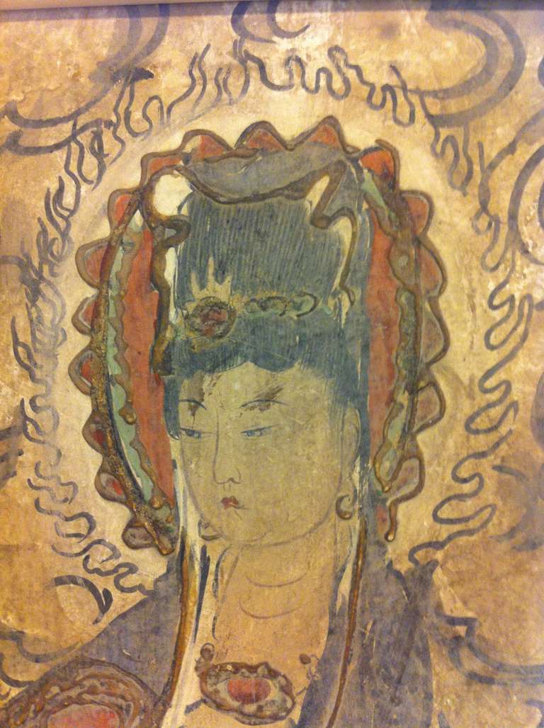 A Ming Dynasty Chinese Buddhist Fresco 1
