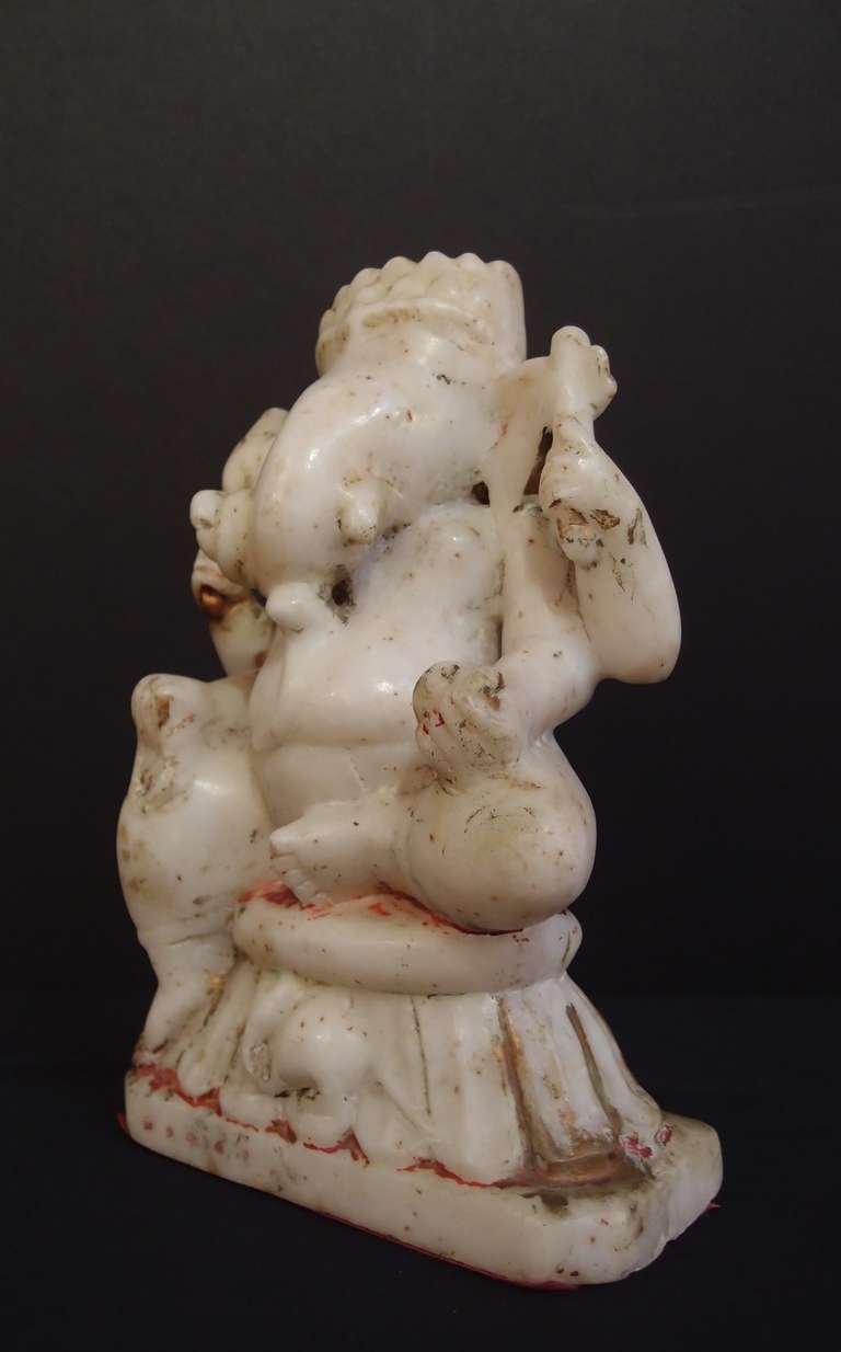 An Indian White Marble Figure of Ganesh 1