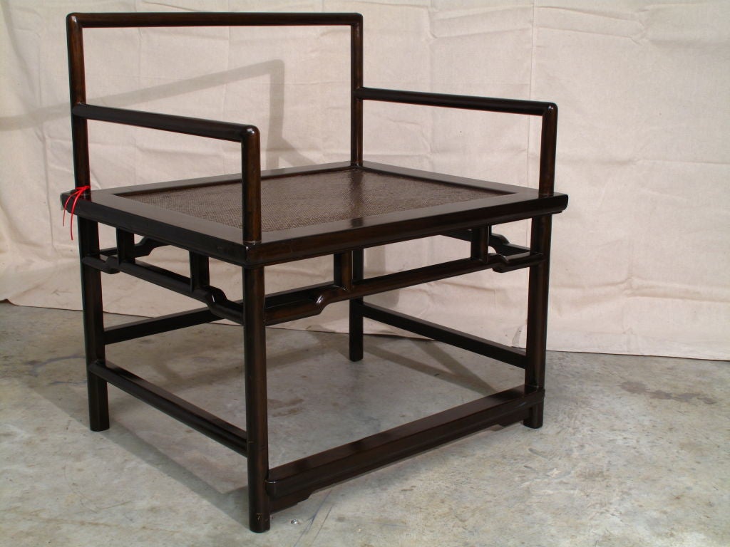 A Chinese Elm Wood and Rattan Meditation Chair at 1stDibs wooden