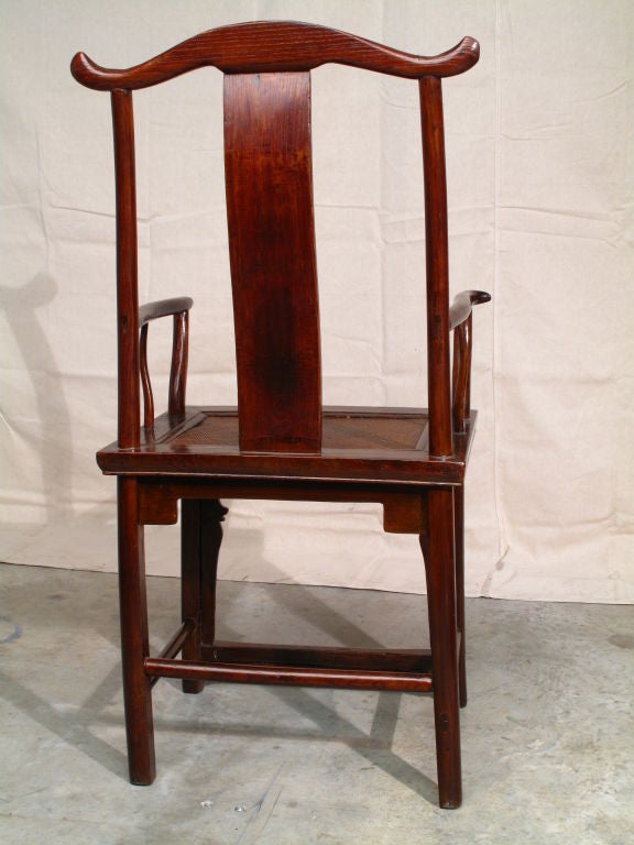 Joinery Pair of Chinese Official's Hat Armchairs