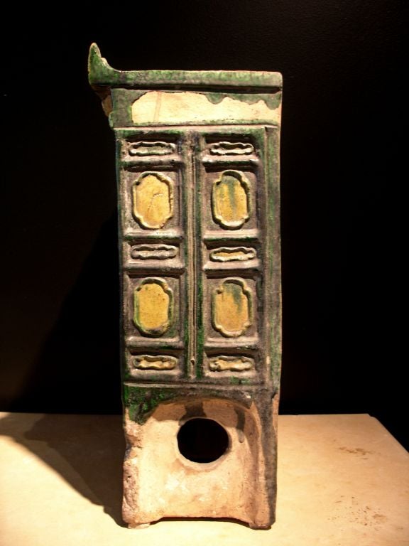 Chinesische Ming Dynasty Sancai Glazed Pottery Architectural Model, 16. Jahrhundert im Zustand „Gut“ im Angebot in Austin, TX