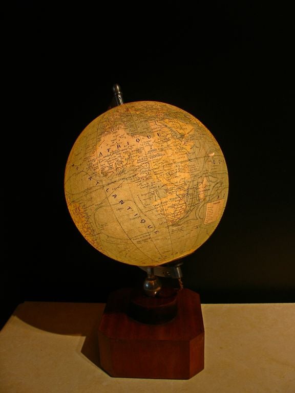 A Illuminated French Terrestial Globe