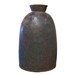 Antique Large Dong Son Culture Ritual Bronze Bell