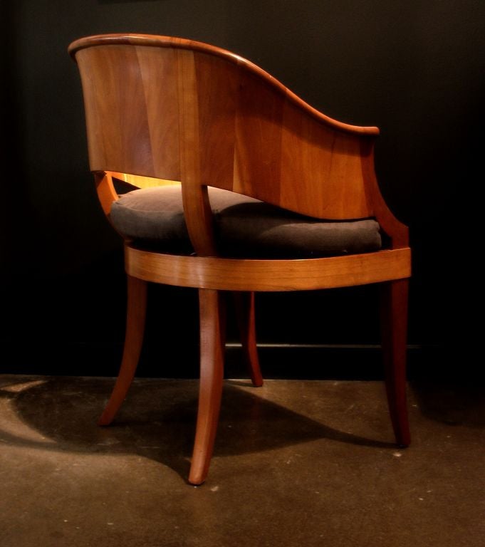 A Swedish Art Deco Barrel Back Arm Chair at 1stDibs