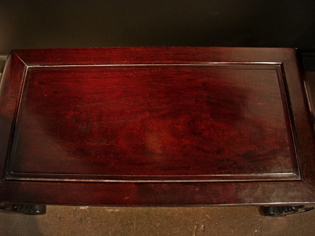 A Chinese Hardwood Scroll Leg Kang Table 5