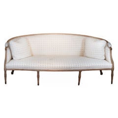 Antique A George III Beechwood Settee in the French Style