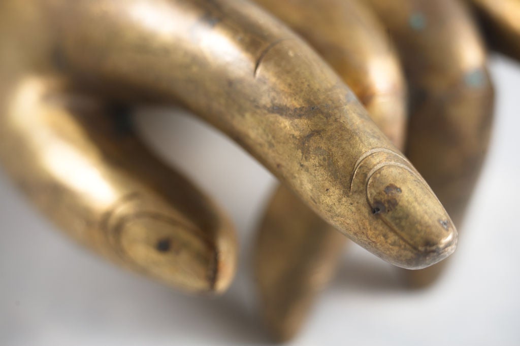A Tibetan Gilt Bronze Hand of a Bodhisattva 1