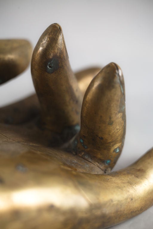A Tibetan Gilt Bronze Hand of a Bodhisattva 2