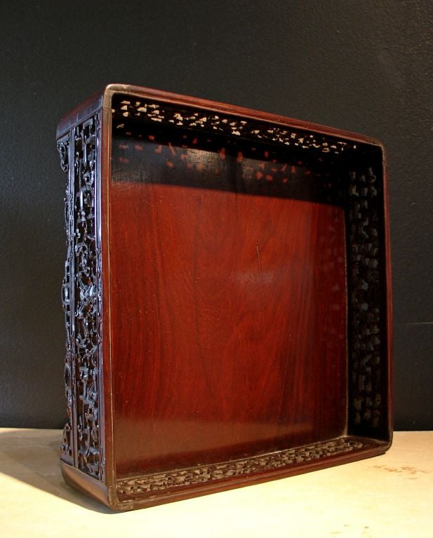 18th Century and Earlier A Chinese Zitan Scholar's Tray