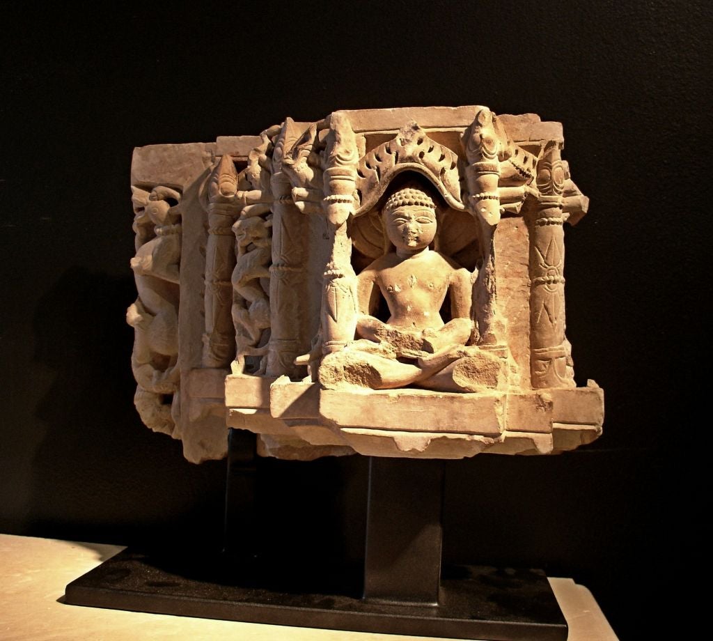 A Jain Sandstone Temple Frieze Fragment