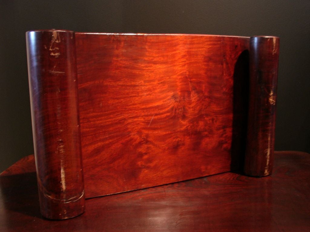A Huanghuali Scroll End Stand (Ji) 2