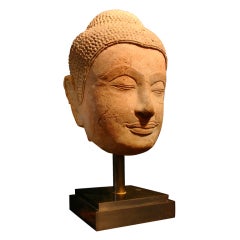 A Thai Ayutthaya Style Head of the Buddha